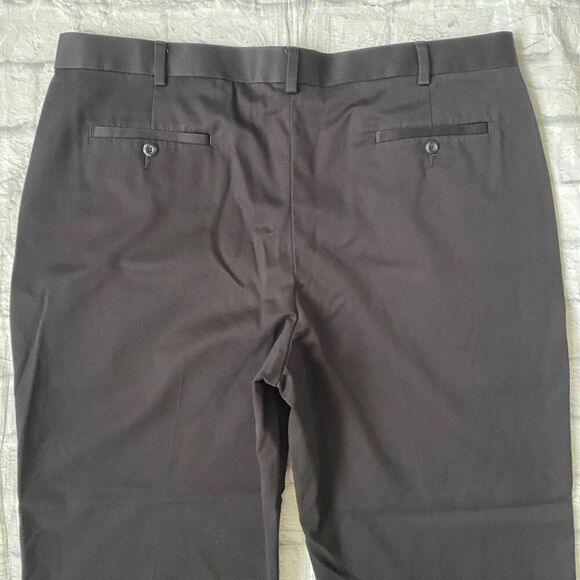 Axist men 42/30 pleated casual dressy chino pants 100% cotton black - Picture 9 of 12